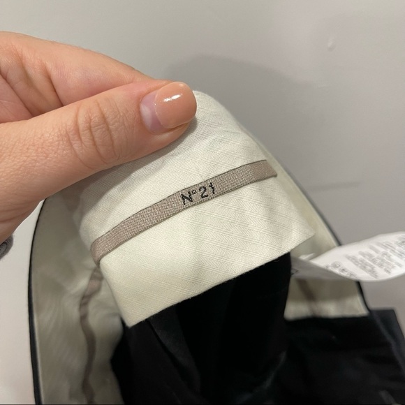 Gilmar Divisione Industria Spa Tuxedo Stripe Trouser Pants Size 40 Fleece Wool - Picture 9 of 10